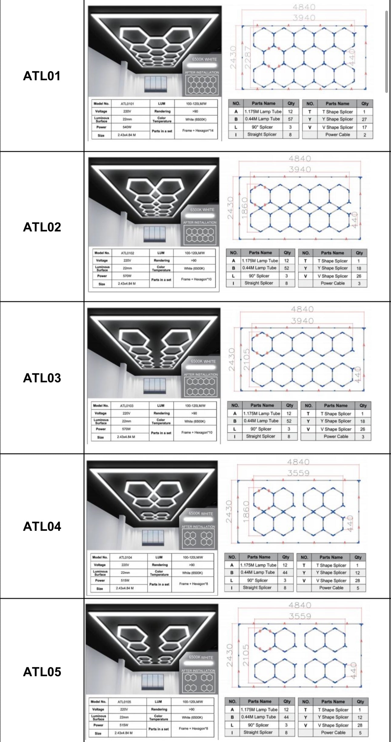 HEX LED Lighting